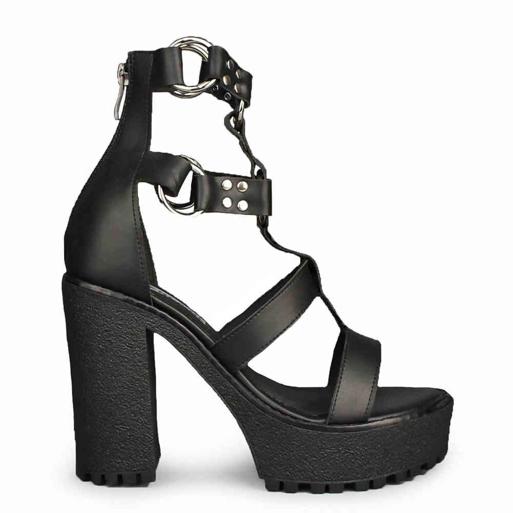 Altercore - Liv Vegan Sandales à plateforme - Noir Product image
